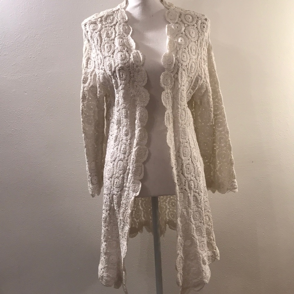 Mishca | L | crochet long cardigan